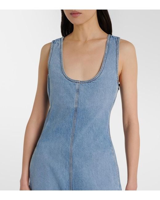 Alaïa Blue Denim Jumpsuit