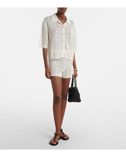 Loulou de Saison White Siani Knitted Cardigan