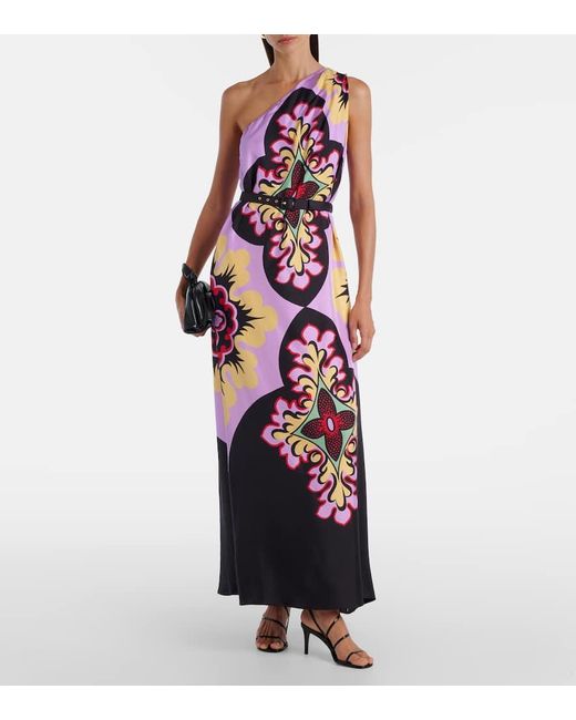 Robe Longue Roy Imprimee En Soie LaDoubleJ en coloris White