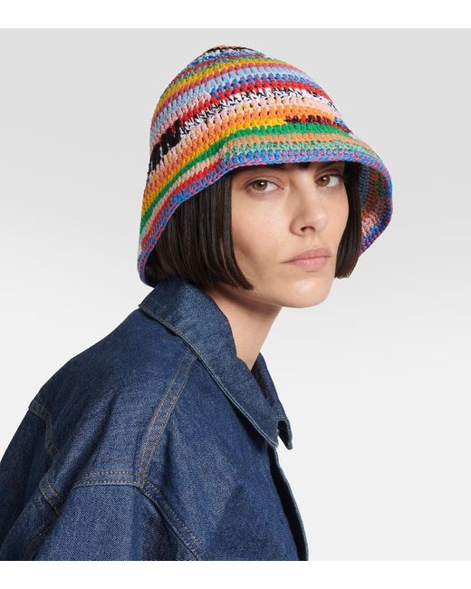Miu Miu Multicolor Crochet Bucket Hat