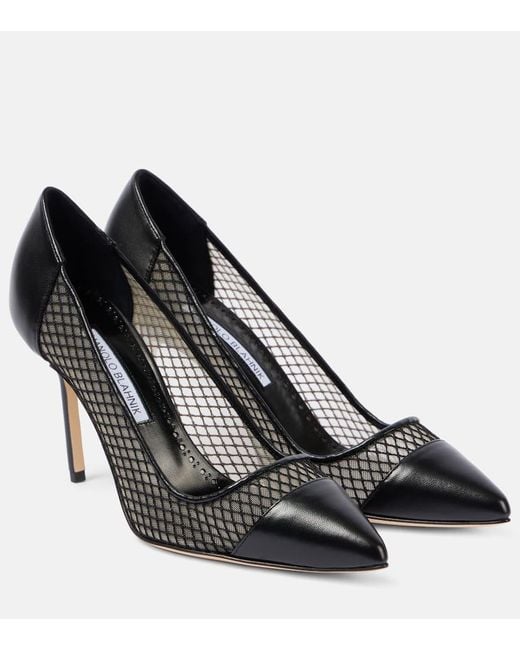 Pumps Capcour 90 di Manolo Blahnik in Black