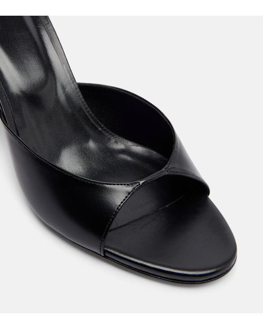 Jude Black Haze Leather Mules