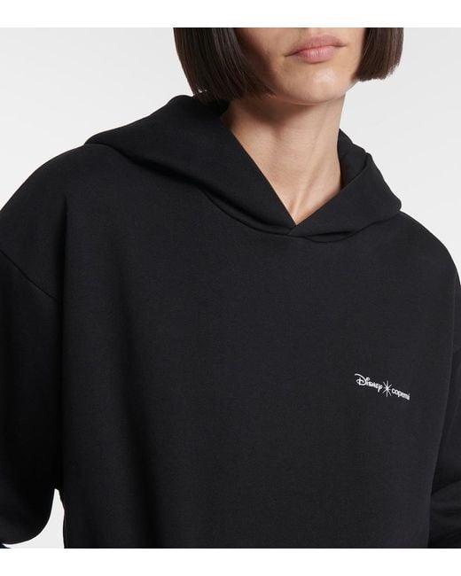 Coperni Black X Disney Maleficent Cotton-Blend Hoodie