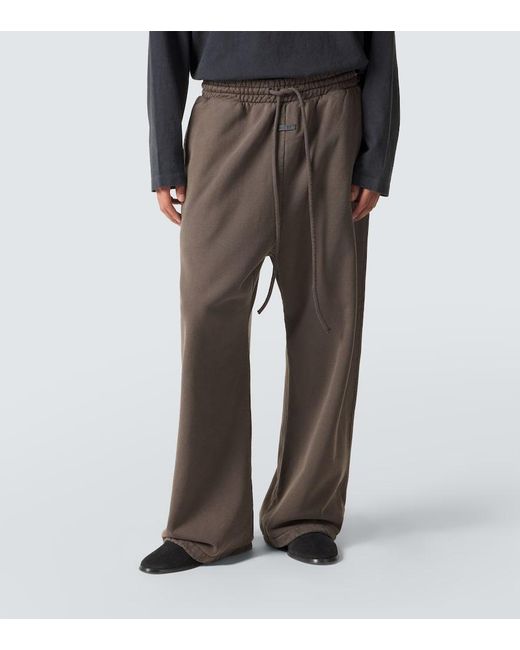 Fear Of God Brown Cotton Jersey Sweatpants for men