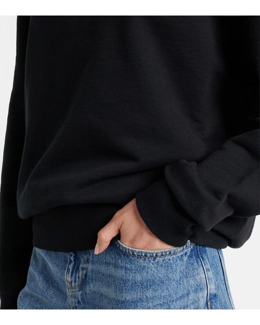 AMI Blue Ami De Cour Cotton Jersey Sweatshirt