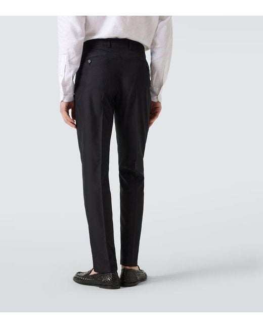 Dolce & Gabbana Black Silk Suit for men