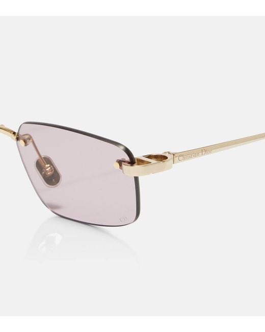Dior Pink Cdior S4U Rectangular Sunglasses