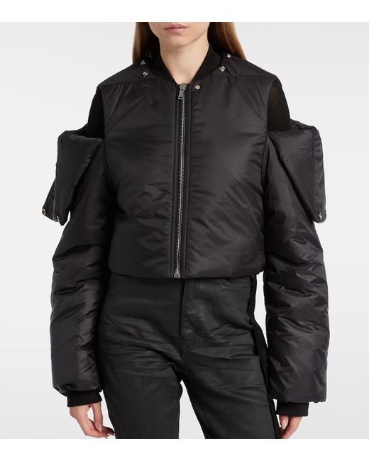 Rick Owens Black Convertible Puffer Jacket