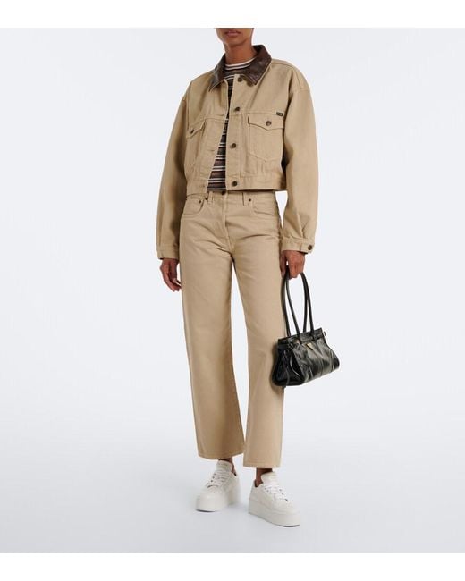 Prada White Downtown Bold Leather Platform Sneakers