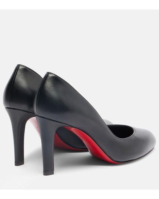 Christian Louboutin Black Fannylove 85 Leather Pumps