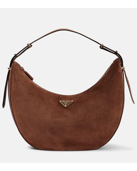 Borsa A Spalla Arque Large di Prada in Brown