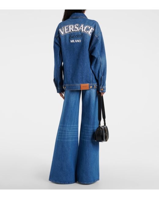 Veste Milano en jean Versace en coloris Blue