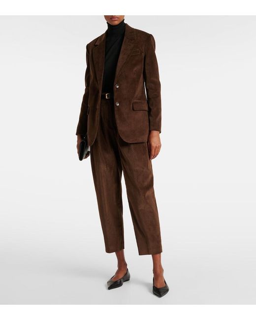 Altuzarra Brown Jules Cotton Corduroy Blazer