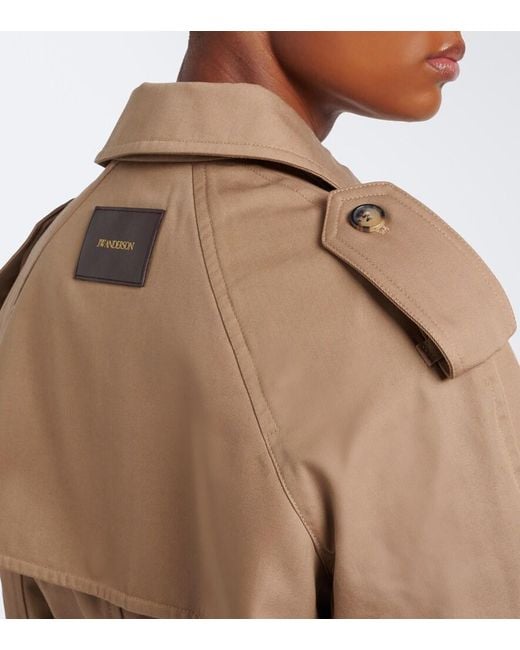 J.W. Anderson Natural Cropped Cotton Trench Coat