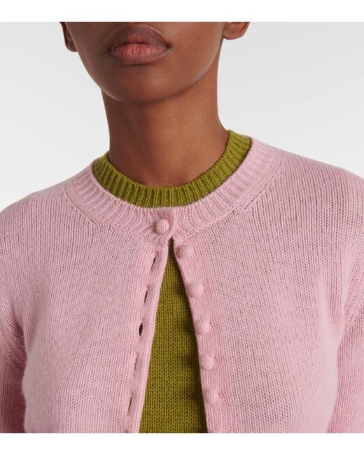 Prada Pink Cashmere Cardigan