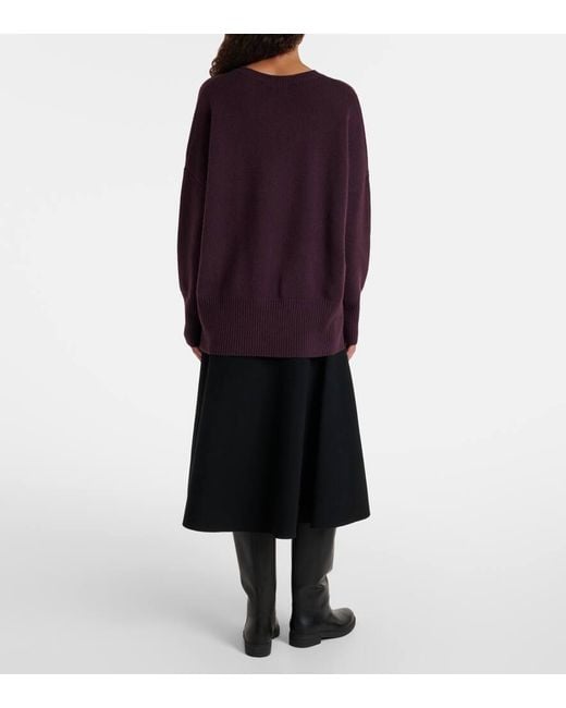 Lisa Yang Purple Pullover Mila Aus Kaschmir