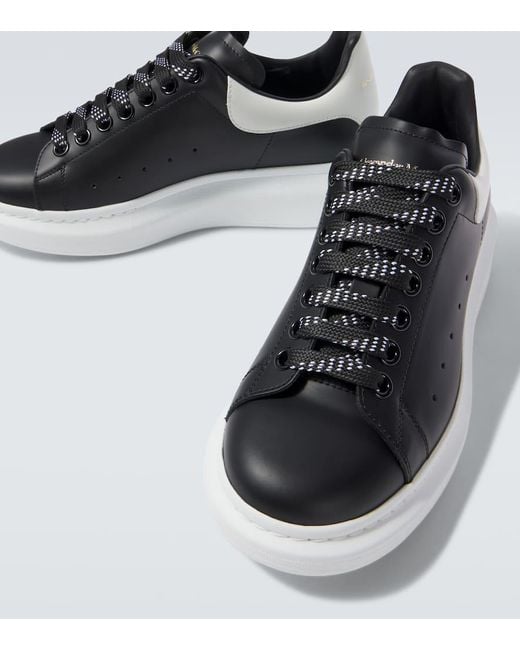 Alexander McQueen Black Neakers Oversized De Piel for men