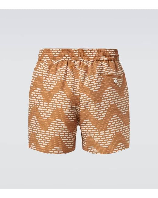 Frescobol Carioca Natural Rio Printed Swim Trunks for men