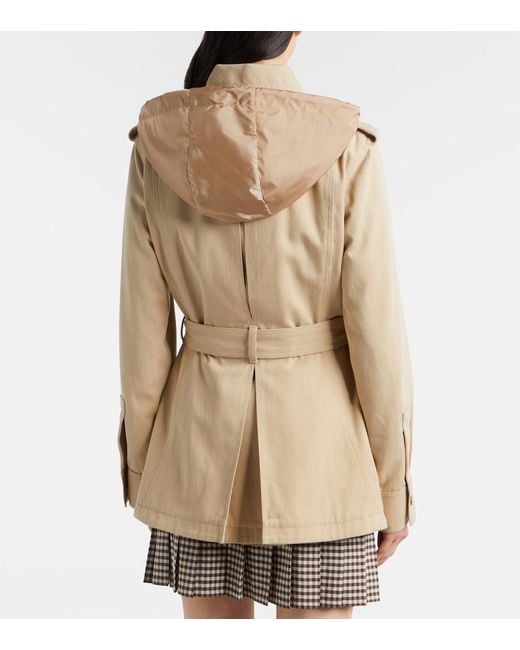 Moncler Natural Centaurea Belted Field Jacket