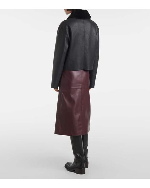 Joseph Black Wendbare Jacke Aus Shearling Und Leder