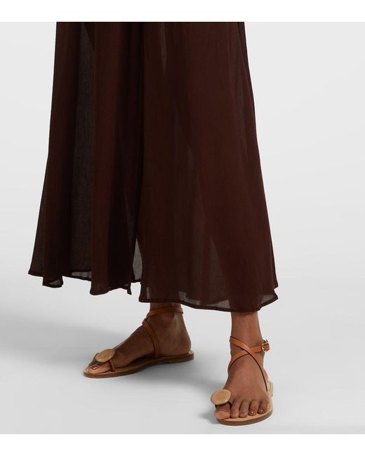 Poupette Purple Collette Open-Back Maxi Dress