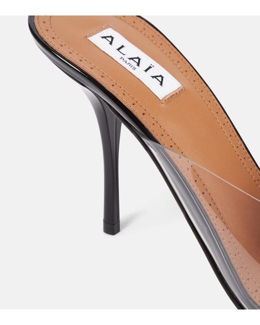 Alaïa Black Heeled Mules