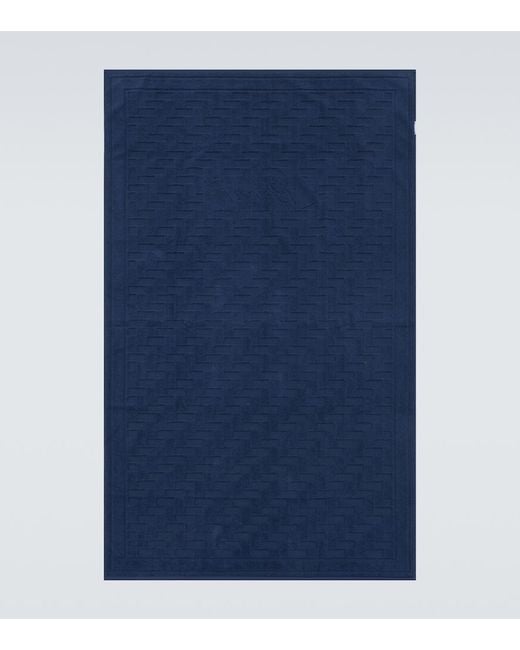 Brioni Blue Cotton Terry Beach Towel for men