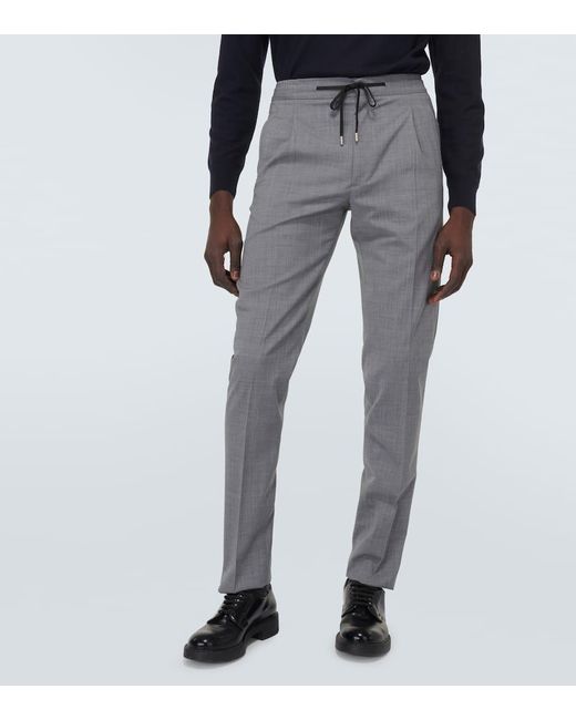 Pantalones rectos Easy Wear de lana Lardini de hombre de color Gray