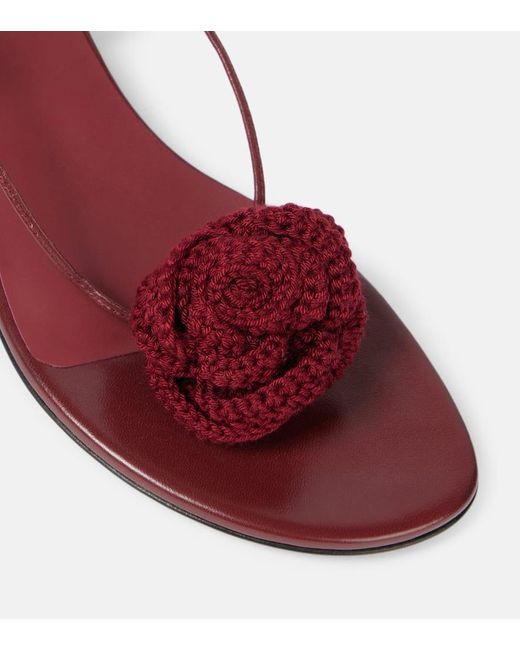 Magda Butrym Red Sandalen Aus Leder