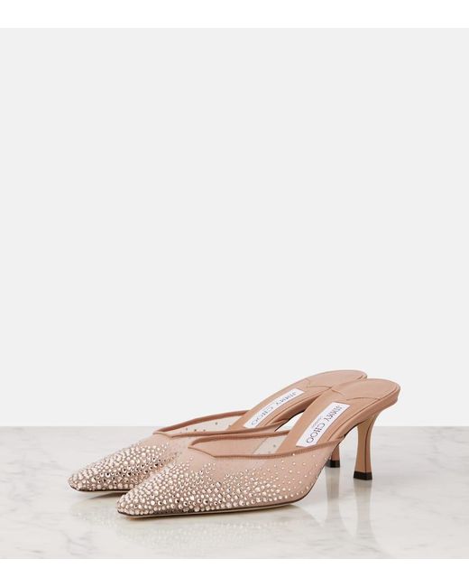 Mules Vivi 65 di Jimmy Choo in Pink
