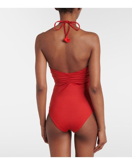 Johanna Ortiz Coral Reef Gathered Swimsuit