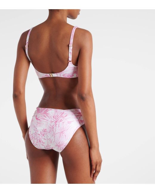Melissa Odabash Pink Bel Air Printed Bikini Top