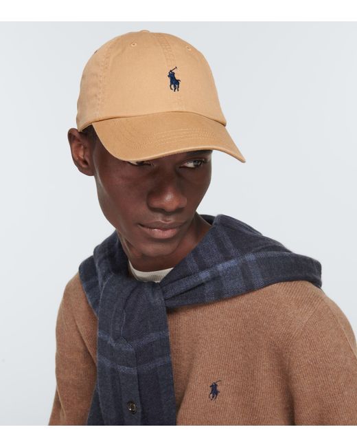 Polo Ralph Lauren Cotton Chino Baseball Cap in Natural for Men | Lyst