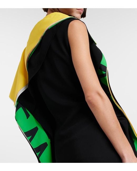 Loewe Black Draped Minidress