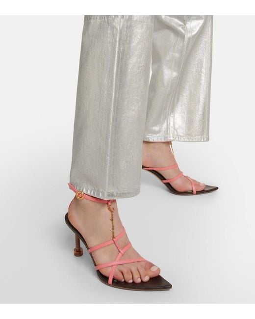 Jacquemus Green Les Sandales Pralu Hautes Pumps