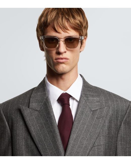 Saint Laurent Eckige Sonnenbrille Sl 790/F in White für Herren