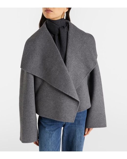 Totême Gray Signature Wool Jacket