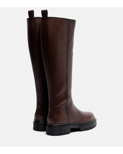 Staud Brown Henry Leather Knee-High Boots