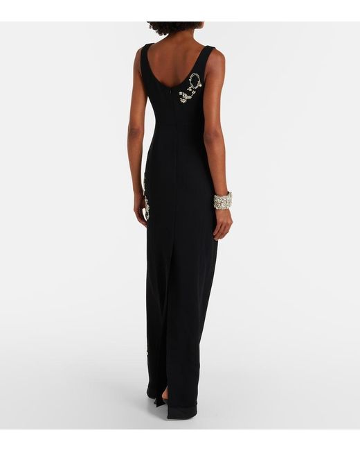 Dries Van Noten Black Embellished Gown