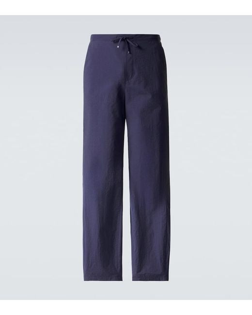 Loewe Blue Paula's Ibiza Cotton-Blend Wide-Leg Pants for men
