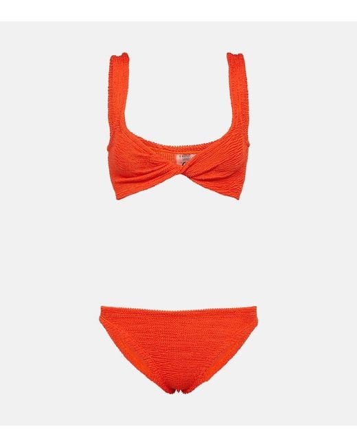 Bikini Juno Hunza G de color Red