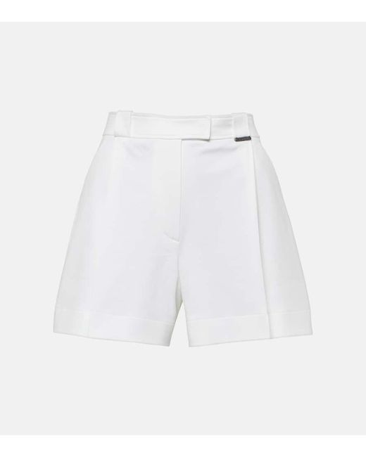 Shorts plisados de algodon Brunello Cucinelli de color White