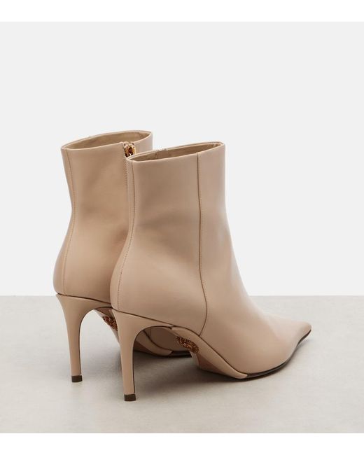 Dolce & Gabbana Natural Leather Ankle Boots