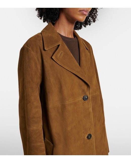 Vince Natural Suede Coat