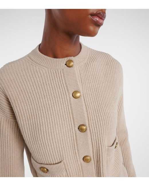 Brunello Cucinelli Natural Wool, Cashmere, And Silk Cardigan