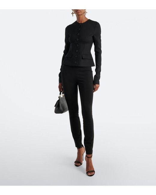 Dolce & Gabbana Black High-Rise Leggings