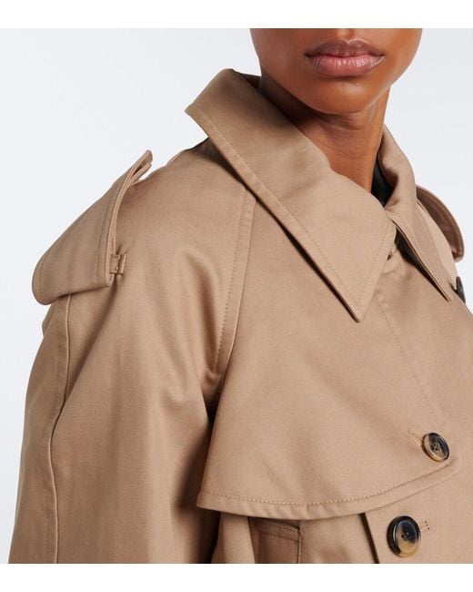 J.W. Anderson Natural Cropped Cotton Trench Coat