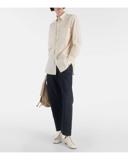 Lemaire Blue Mid-Rise Straight Jeans Twisted