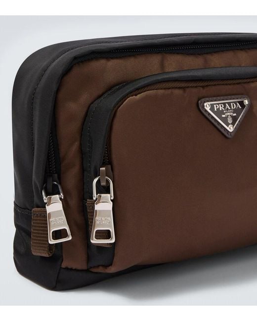 Pouch De Re-Nylon Prada de hombre de color Brown