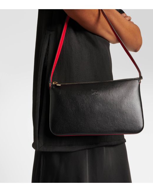 Christian Louboutin Black Loubila Leather Shoulder Bag